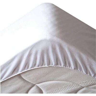 Stof Protège Matelas Taille 160x200 cm 100% Coton Couleur Blanc Modèle Hypoallergénique Linge de Lit Tissu Respirant Qualité Exceptionnelle - Publicité Stof Protège Matelas Taille 160x200 cm 100% Coton Couleur Blanc Modèle Hypoallergénique Linge de Lit Tissu Respirant Qualité Exceptionnelle - Publicité