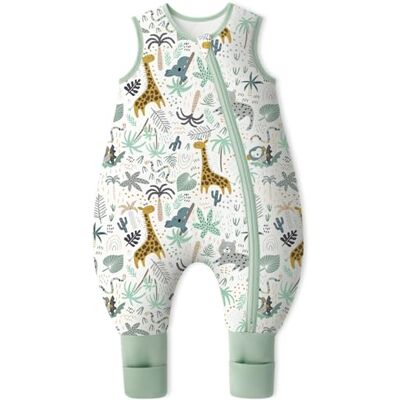 Yoofoss Gigoteuse à Pieds et Chaussettes pour Bébé 2.5 TOG Hiver Coton Gigoteuse Super Doux et Chaud Emmaillotage Sac de Couchage 80 cm pour Bébé Garçons Filles 18-36 Mois Girafe verte - Publicité Yoofoss Gigoteuse à Pieds et Chaussettes pour Bébé 2.5 TOG Hiver Coton Gigoteuse Super Doux et Chaud Emmaillotage Sac de Couchage 80 cm pour Bébé Garçons Filles 18-36 Mois Girafe verte - Publicité