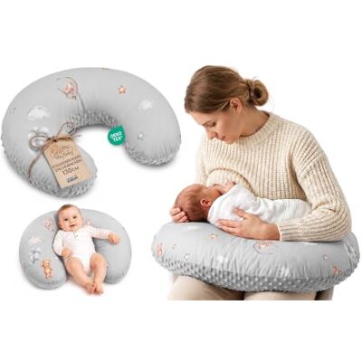 Totsy Baby Coussin Allaitement et Grossesse 130 cm- Coussins d'allaitement Bebe et Oreiller de maternité pour Femme Enceinte Minky Petit oreillers Maternite Oeko-Tex Ours en Peluche - Publicité Totsy Baby Coussin Allaitement et Grossesse 130 cm- Coussins d'allaitement Bebe et Oreiller de maternité pour Femme Enceinte Minky Petit oreillers Maternite Oeko-Tex Ours en Peluche - Publicité