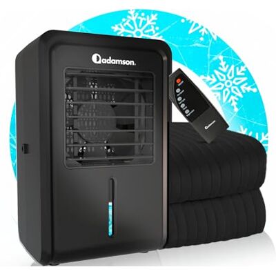 Adamson B10 Refroidisseur Lit Twin 190x100 CM Surmatelas Rafraichissant 100% Coton Matelas Climatisé Idéal Contre Les Sueurs Nocturnes pour Les Dormeurs Chauds Garantie 5 Ans Noir de Minuit - Publicité Adamson B10 Refroidisseur Lit Twin 190x100 CM Surmatelas Rafraichissant 100% Coton Matelas Climatisé Idéal Contre Les Sueurs Nocturnes pour Les Dormeurs Chauds Garantie 5 Ans Noir de Minuit - Publicité