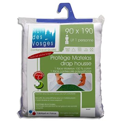 NUIT DES VOSGES 2035612 - Housse de matelas imperméable en coton - 190x90 cm - Publicité NUIT DES VOSGES 2035612 - Housse de matelas imperméable en coton - 190x90 cm - Publicité