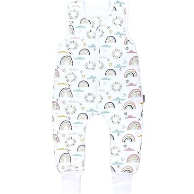 TupTam Gigoteuse avec pieds – 2,5 TOG, coton, OEKO-TEX, Arc en ciel cœur nuages, 80-86 - Publicité TupTam Gigoteuse avec pieds – 2,5 TOG, coton, OEKO-TEX, Arc en ciel cœur nuages, 80-86 - Publicité
