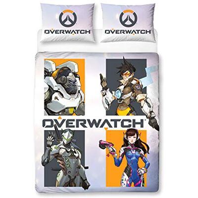 Character World Overwatch La Grille Ensemble de Housse de Couette Double - Publicité Character World Overwatch La Grille Ensemble de Housse de Couette Double - Publicité