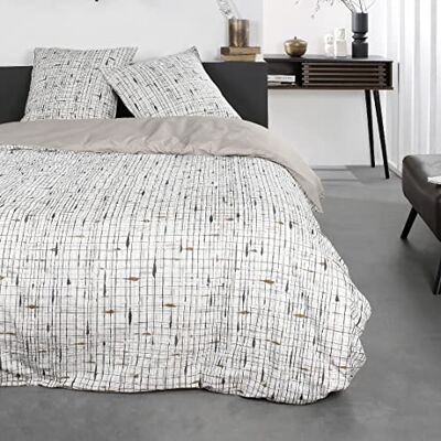 TODAY Parure de lit 2 Personnes 220x240 Coton Imprime Sunshine 7.23 Beige Jumeau - Publicité TODAY Parure de lit 2 Personnes 220x240 Coton Imprime Sunshine 7.23 Beige Jumeau - Publicité