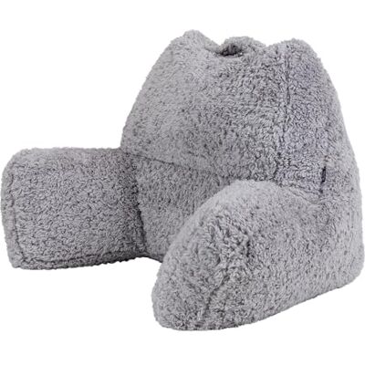 Icon Coussin de Lecture, Oreiller de Soutien avec Remplissage, Gris Fabriqué en Europe, Oreiller Ergonomique, Tissu en Sherpa Doux, Coussin de Lecture pour Lit, Chambre et Salon - Publicité Icon Coussin de Lecture, Oreiller de Soutien avec Remplissage, Gris Fabriqué en Europe, Oreiller Ergonomique, Tissu en Sherpa Doux, Coussin de Lecture pour Lit, Chambre et Salon - Publicité