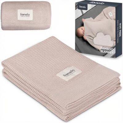lionelo Bamboo Couverture Bébé Naissance 100 x 75 cm, Beige 100 % Coton de Bambou, Douce et Thermorégulatrice, pour Peau Sensible, Poussette et Nacelle, Plaid Bébé Lavable en Machine - Publicité lionelo Bamboo Couverture Bébé Naissance 100 x 75 cm, Beige 100 % Coton de Bambou, Douce et Thermorégulatrice, pour Peau Sensible, Poussette et Nacelle, Plaid Bébé Lavable en Machine - Publicité