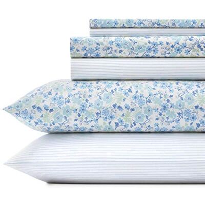 Laura Ashley Home Draps pour lit King Size, Parure de lit en Percale de Coton, décoration d'intérieur rafraîchissante (Jaynie Pastel Blue, très Grand lit) - Publicité Laura Ashley Home Draps pour lit King Size, Parure de lit en Percale de Coton, décoration d'intérieur rafraîchissante (Jaynie Pastel Blue, très Grand lit) - Publicité