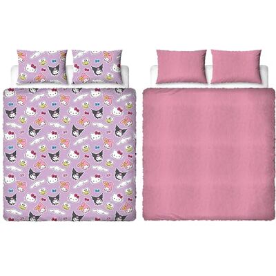Character World Parure de lit Double Officielle Hello Kitty , Motif Chill Housse de Couette réversible en Polaire Double Face, Article Officiel avec taies d'oreiller Assorties. Publicité Character World Parure de lit Double Officielle Hello Kitty , Motif Chill Housse de Couette réversible en Polaire Double Face, Article Officiel avec taies d'oreiller Assorties. Publicité