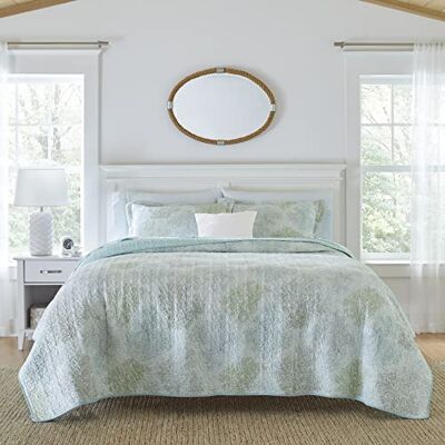 Laura Ashley Parure de lit Queen Size réversible en Coton avec taies d'oreiller Assorties, décoration d'intérieur prélavée pour Plus de Douceur, Bleu (Saltwater Blue), Queen Size - Publicité Laura Ashley Parure de lit Queen Size réversible en Coton avec taies d'oreiller Assorties, décoration d'intérieur prélavée pour Plus de Douceur, Bleu (Saltwater Blue), Queen Size - Publicité