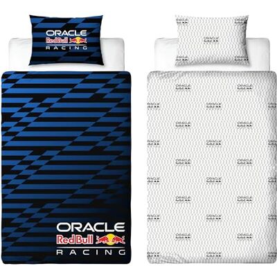 Character World Oracle Red Bull Racing Parure de lit simple avec housse de couette réversible et taie d'oreiller assortie Bleu - Publicité Character World Oracle Red Bull Racing Parure de lit simple avec housse de couette réversible et taie d'oreiller assortie Bleu - Publicité