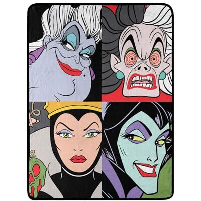 Northwest Disney Villains Micro Raschel Couverture 117 x 152 cm Portraits for Evil - Publicité Northwest Disney Villains Micro Raschel Couverture 117 x 152 cm Portraits for Evil - Publicité