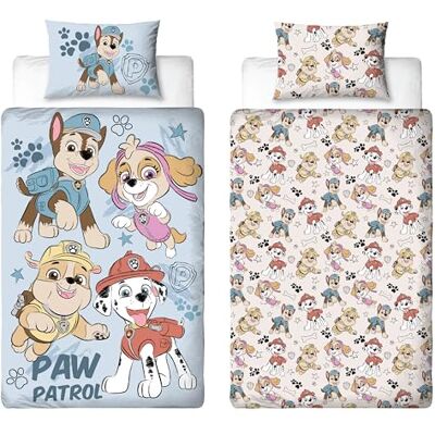 Character World Paw Patrol Housse de Couette Officielle sous Licence avec Design esquissé Literie pour Chiens réversible des Deux côtés incluant Une taie d'oreiller Assortie Parfait pour la Chambre des Enfants - Publicité Character World Paw Patrol Housse de Couette Officielle sous Licence avec Design esquissé Literie pour Chiens réversible des Deux côtés incluant Une taie d'oreiller Assortie Parfait pour la Chambre des Enfants - Publicité