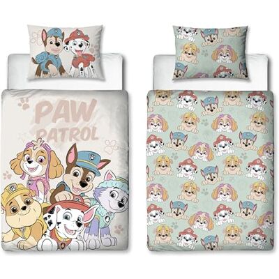 Character World Housse de Couette Officielle pour lit bébé Paw Patrol Parure de lit Junior réversible Double Face au Design esquissé, avec taie d'oreiller Assortie. Marques - Publicité Character World Housse de Couette Officielle pour lit bébé Paw Patrol Parure de lit Junior réversible Double Face au Design esquissé, avec taie d'oreiller Assortie. Marques - Publicité