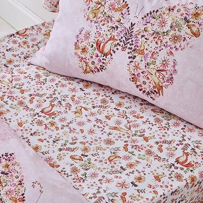 Catherine Lansfield Enchanted Butterfly Drap-Housse pour lit Simple Rose - Publicité Catherine Lansfield Enchanted Butterfly Drap-Housse pour lit Simple Rose - Publicité