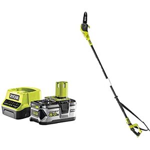 RYOBI Pack Elagueur à chaine sur perche 18V One+ OPP1820-1 batterie 5.0Ah 1 chargeur rapide 2.0Ah RC18120-150 - Publicité RYOBI Pack Elagueur à chaine sur perche 18V One+ OPP1820-1 batterie 5.0Ah 1 chargeur rapide 2.0Ah RC18120-150 - Publicité