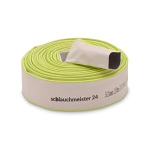 schlauchmeister 24 ... wir leiten's durch ... Ø 2" 52 mm, 20 m Tuyau plat Tuyau de chantier Tuyau industriel Caoutchouc synthétique, blanc avec vert, 10 bar, -20 °C à +60 ° - Publicité schlauchmeister 24 ... wir leiten's durch ... Ø 2" 52 mm, 20 m Tuyau plat Tuyau de chantier Tuyau industriel Caoutchouc synthétique, blanc avec vert, 10 bar, -20 °C à +60 ° - Publicité