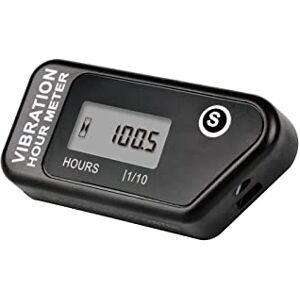 YOOREAL Compteur horaire sans fil alimenté par batterie, jauge de détection de vibration pour tracteur de pelouse, chariot de golf, tronçonneuse, déchiqueteuse à bois, fendeuse de bûches(Black) - Publicité YOOREAL Compteur horaire sans fil alimenté par batterie, jauge de détection de vibration pour tracteur de pelouse, chariot de golf, tronçonneuse, déchiqueteuse à bois, fendeuse de bûches(Black) - Publicité