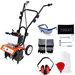 Dealourus Motoculteur avec Moteur à Essence 52 cm³ 3 CV- 2 Temps Léger, Compact et Puissant Poignées sûres Conçu pour être Durable et Robuste - Publicité