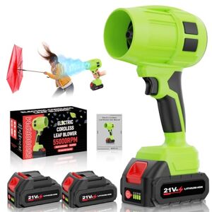 Toieue Souffleur de feuilles sans fil avec batterie, souffleur turbo jet, 55 000 tr/min, 2 batteries 4,0 Ah pour l'entretien de la pelouse, la terrasse, le soufflage de feuilles, soufflage de neige - Publicité Toieue Souffleur de feuilles sans fil avec batterie, souffleur turbo jet, 55 000 tr/min, 2 batteries 4,0 Ah pour l'entretien de la pelouse, la terrasse, le soufflage de feuilles, soufflage de neige - Publicité