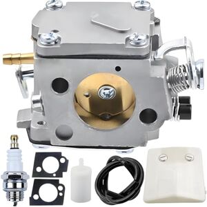 Qiuwanzia Carburateur pour Husqvarna 61 66 266 268 272 272XP 281 288 Tronçonneuse 288EPA 181 281XP 288XP 503 28 03-16 pour Tillotson HS-254B HS-260A HS-260S avec bougie d'allumage - Publicité Qiuwanzia Carburateur pour Husqvarna 61 66 266 268 272 272XP 281 288 Tronçonneuse 288EPA 181 281XP 288XP 503 28 03-16 pour Tillotson HS-254B HS-260A HS-260S avec bougie d'allumage - Publicité