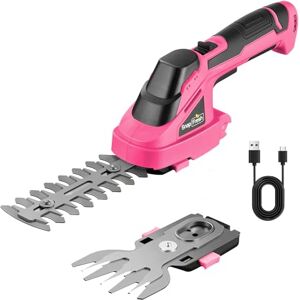 SnapFresh Taille Haie Batterie Electrique Mini Taille Herbes sans Fil avec Batterie 8V Cisaille Sculpte-Haies 2 en 1 et Chargeur Autonomie 60 Min Longueur de Lame 14 cm Arbustes 8 cm Herbe Rose - Publicité SnapFresh Taille Haie Batterie Electrique Mini Taille Herbes sans Fil avec Batterie 8V Cisaille Sculpte-Haies 2 en 1 et Chargeur Autonomie 60 Min Longueur de Lame 14 cm Arbustes 8 cm Herbe Rose - Publicité