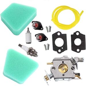 AISEN Carburateur Kit filtres à air Bougie d'allumage Pompe d'Amorçage pour Partner 350 351 370 371 390 391 420 Mcculloch 335 338 435 Tronçonneuse Rep 530071821 - Publicité AISEN Carburateur Kit filtres à air Bougie d'allumage Pompe d'Amorçage pour Partner 350 351 370 371 390 391 420 Mcculloch 335 338 435 Tronçonneuse Rep 530071821 - Publicité