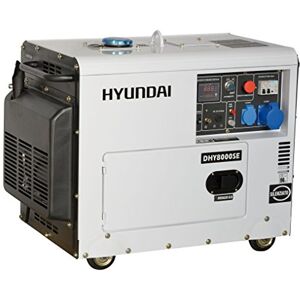 Hyundai Générateur Diesel Silencieux Monophasé 6,3KW Alternateur 100% Cuivre AVR Démarrage Électrique Affichage Numérique Moteur 12hp Noir - Publicité Hyundai Générateur Diesel Silencieux Monophasé 6,3KW Alternateur 100% Cuivre AVR Démarrage Électrique Affichage Numérique Moteur 12hp Noir - Publicité