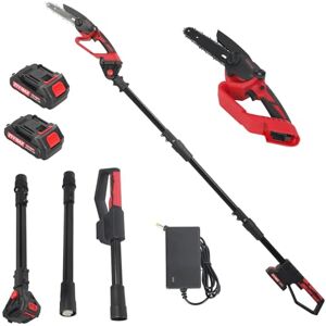 Chiusuet 2 in 1 Mini Tronçonneuse et Élagueur sur Perche sans Fil, Tronçonneuse Télescopique de 6 Pouces, 2 Batteries, 180° Tête Inclinable, Portée 12 FT - Publicité Chiusuet 2 in 1 Mini Tronçonneuse et Élagueur sur Perche sans Fil, Tronçonneuse Télescopique de 6 Pouces, 2 Batteries, 180° Tête Inclinable, Portée 12 FT - Publicité