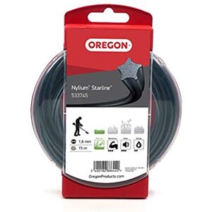 Oregon Fil de débroussailleuse Nylon Étoile 1.6mm, Coupe herbes hautes, mauvaises herbes, végétation dense, Fil nylon haute résistance, compatible avec modèles standards, 1.6mm x 15m (533745) - Publicité Oregon Fil de débroussailleuse Nylon Étoile 1.6mm, Coupe herbes hautes, mauvaises herbes, végétation dense, Fil nylon haute résistance, compatible avec modèles standards, 1.6mm x 15m (533745) - Publicité