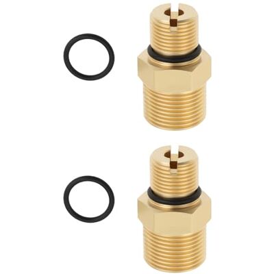 Axis Lot de 2 connecteurs de sortie de pompe de nettoyeur haute pression G3/8" vers M22 en laiton - Publicité Axis Lot de 2 connecteurs de sortie de pompe de nettoyeur haute pression G3/8" vers M22 en laiton - Publicité