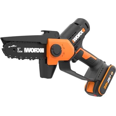 WORX Mini Tronçonneuse sans fil 20V WG326E - Publicité WORX Mini Tronçonneuse sans fil 20V WG326E - Publicité