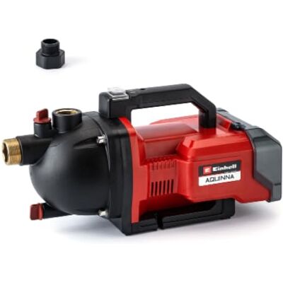 Einhell Pompe de jardin sans fil AQUINNA 36/30 PXC 36 V 2,6 bar débit 3000 l/h hauteur 26 m adaptateur tuyau d’arrosage sans batterie - Publicité Einhell Pompe de jardin sans fil AQUINNA 36/30 PXC 36 V 2,6 bar débit 3000 l/h hauteur 26 m adaptateur tuyau d’arrosage sans batterie - Publicité