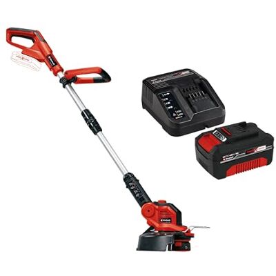 Tondeuse électrique Einhell GE-CT 18/28 Li - Système Power X-Change léger - Publicité Tondeuse électrique Einhell GE-CT 18/28 Li - Système Power X-Change léger - Publicité