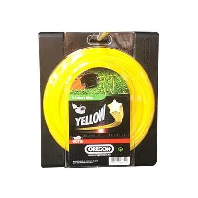 Oregon Fil débroussailleuse Yellow Starline 2.0mm x 15m - Publicité Oregon Fil débroussailleuse Yellow Starline 2.0mm x 15m - Publicité