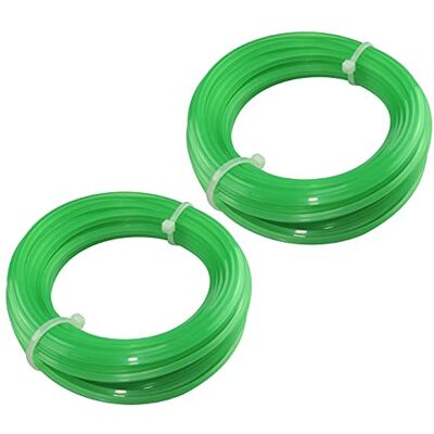AERZETIX C49967 Lot de 2 bobines de fils de rechange carré 2mm x 10m pour tondeuse/trimmer à gazon corde/bobine pour débroussailleuse cordon en nylon en plastique couleur vert - Publicité AERZETIX C49967 Lot de 2 bobines de fils de rechange carré 2mm x 10m pour tondeuse/trimmer à gazon corde/bobine pour débroussailleuse cordon en nylon en plastique couleur vert - Publicité