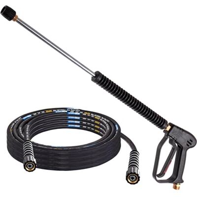 Techkar Pistolet 10m Tuyau 250bar Lance Courte 60cm Buse pour à Nettoyeur Haute Pression Karcher - Publicité Techkar Pistolet 10m Tuyau 250bar Lance Courte 60cm Buse pour à Nettoyeur Haute Pression Karcher - Publicité