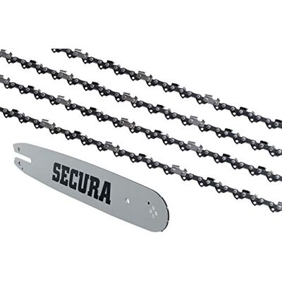 Secura 4 Chaînes + guide adapté pour Stihl MS261 C-M 50cm 0.325 81M 1,6mm - Publicité Secura 4 Chaînes + guide adapté pour Stihl MS261 C-M 50cm 0.325 81M 1,6mm - Publicité