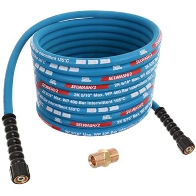 Techkar Tuyau pour Nettoyeur Haute Pression Remplacement du tuyau d'extension Karcher Professionnel 400 bar DN8 M22x1,5 pour Kärcher HD HDS Bleu 20 m - Publicité Techkar Tuyau pour Nettoyeur Haute Pression Remplacement du tuyau d'extension Karcher Professionnel 400 bar DN8 M22x1,5 pour Kärcher HD HDS Bleu 20 m - Publicité