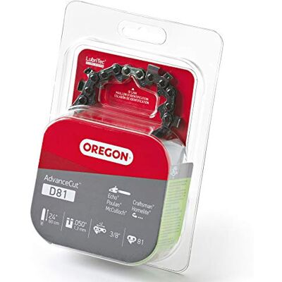 Oregon Chaîne de tronçonneuse D81 AdvanceCut 61 cm compatible avec Echo, Poulan, Craftsman, Homelite, McCulloch - Publicité Oregon Chaîne de tronçonneuse D81 AdvanceCut 61 cm compatible avec Echo, Poulan, Craftsman, Homelite, McCulloch - Publicité