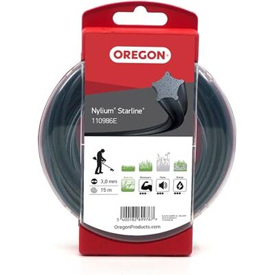 Oregon Fil de débroussailleuse Nylon Étoile 3mm, Coupe Herbes Hautes, Mauvaises Herbes, végétation Dense, Fil Nylon Haute résistance, Compatible avec modèles Standards, 3.0mm x 15m (110986E) - Publicité Oregon Fil de débroussailleuse Nylon Étoile 3mm, Coupe Herbes Hautes, Mauvaises Herbes, végétation Dense, Fil Nylon Haute résistance, Compatible avec modèles Standards, 3.0mm x 15m (110986E) - Publicité