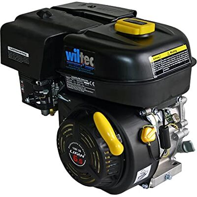 WilTec LIFAN 168 F-2B Moteur essence – 380 x 360 x 260 mm – 4,8 kW (6,5 CV) – 196 ccm – 4 temps, Ø arbre 20 mm – capacité 3,6 L – OHV – Refroidi par air – Monocylindre Lanceur manuel – Kart Jardin - Publicité WilTec LIFAN 168 F-2B Moteur essence – 380 x 360 x 260 mm – 4,8 kW (6,5 CV) – 196 ccm – 4 temps, Ø arbre 20 mm – capacité 3,6 L – OHV – Refroidi par air – Monocylindre Lanceur manuel – Kart Jardin - Publicité