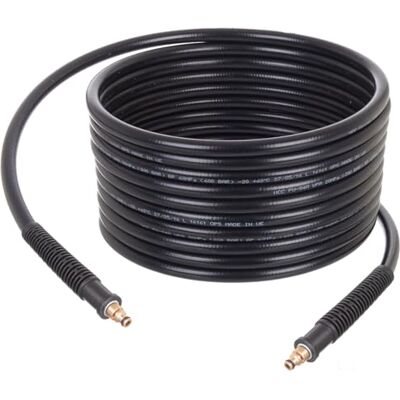 Techkar 15m Tuyau haute pression 200 bar compatible avec les nettoyeurs haute pression STANLEY SXPW Bosch Makita Black Decker - Publicité Techkar 15m Tuyau haute pression 200 bar compatible avec les nettoyeurs haute pression STANLEY SXPW Bosch Makita Black Decker - Publicité