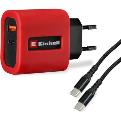 Einhell Original Chargeur USB Rapide (65 W, Adaptateur USB-C + USB-A, câble USB-C Inclus, Bloc d’Alimentation pour Divers appareils, Accessoires pour Station électrique sans Fil Te-ES 18/150/1 Li-C) - Publicité Einhell Original Chargeur USB Rapide (65 W, Adaptateur USB-C + USB-A, câble USB-C Inclus, Bloc d’Alimentation pour Divers appareils, Accessoires pour Station électrique sans Fil Te-ES 18/150/1 Li-C) - Publicité