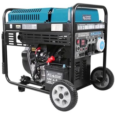 K&S Könner&Söhnen Générateur Diesel Inverter KS 9500iDE ATSR Groupe Électrogène de Secours 10 kW 2 x Schuko 230 V CEE 230 V 63 A Écran LED Avec Chauffage - Publicité K&S Könner&Söhnen Générateur Diesel Inverter KS 9500iDE ATSR Groupe Électrogène de Secours 10 kW 2 x Schuko 230 V CEE 230 V 63 A Écran LED Avec Chauffage - Publicité