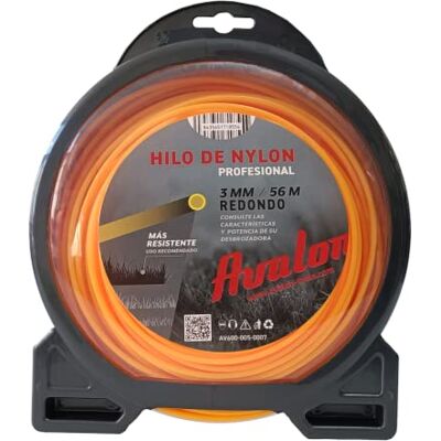 Avalon - Fil nylon rond 3mm x 56m - Outil de jardin - Publicité Avalon - Fil nylon rond 3mm x 56m - Outil de jardin - Publicité