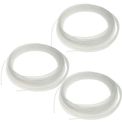 AERZETIX C47017 Lot/Jeu de 3 Fils de Nylon 1.30mm x 15m pour Tondeuse/Trimmer à Gazon Cordon en Nylon Profil Rond Corde de Rechange pour Débroussailleuse Pelouse/Coupe-Herbe en Plastique - Publicité AERZETIX C47017 Lot/Jeu de 3 Fils de Nylon 1.30mm x 15m pour Tondeuse/Trimmer à Gazon Cordon en Nylon Profil Rond Corde de Rechange pour Débroussailleuse Pelouse/Coupe-Herbe en Plastique - Publicité