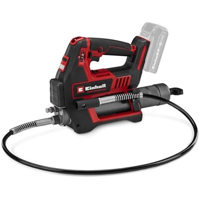 Einhell Professional pompe à graisse sans fil TP-GR 18/690 Li-Solo Power X-Change (18 V, max. 690 bars/10 000 psi, quantité injectée max. 295 ml/min, régulation de la quantité de graisse, 2 vitesses) - Publicité Einhell Professional pompe à graisse sans fil TP-GR 18/690 Li-Solo Power X-Change (18 V, max. 690 bars/10 000 psi, quantité injectée max. 295 ml/min, régulation de la quantité de graisse, 2 vitesses) - Publicité