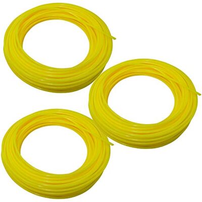 AERZETIX C47018 Lot/Jeu de 3 Fils de Nylon 1.65mm x 15m pour Tondeuse/Trimmer à Gazon Cordon en Nylon Profil Rond Corde de Rechange pour Débroussailleuse Pelouse/Coupe-Herbe en Plastique - Publicité AERZETIX C47018 Lot/Jeu de 3 Fils de Nylon 1.65mm x 15m pour Tondeuse/Trimmer à Gazon Cordon en Nylon Profil Rond Corde de Rechange pour Débroussailleuse Pelouse/Coupe-Herbe en Plastique - Publicité