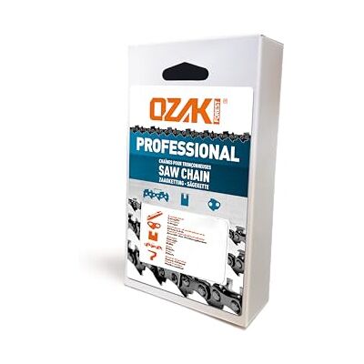 Ozaki Chaîne Tronçonneuse 0,325" Jauge 1,5 mm (0,63") Profil de Gouge Semi-Carré 74 Entraîneurs 45 cm - Publicité Ozaki Chaîne Tronçonneuse 0,325" Jauge 1,5 mm (0,63") Profil de Gouge Semi-Carré 74 Entraîneurs 45 cm - Publicité