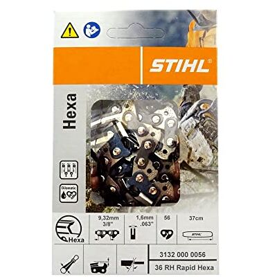 Chaîne de tronçonneuse Stihl - RH Rapid Hexa 3/8 1,6mm 56 maillons 37cm - Publicité Chaîne de tronçonneuse Stihl - RH Rapid Hexa 3/8 1,6mm 56 maillons 37cm - Publicité